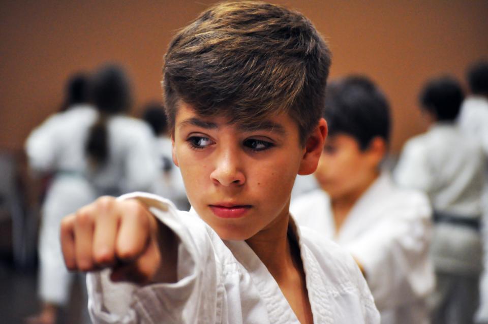 photo of Kids in martial arts class