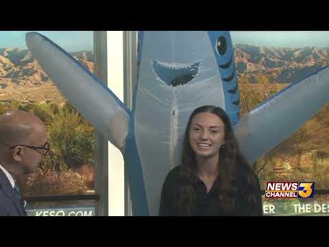 KESQ segment on Floating Pumpkin Patch/ Lenny The Landshark