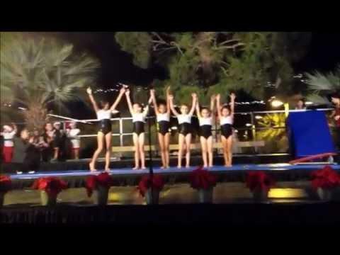 Teamgym Performs At 2012 City Of Indio Tree Lighting Ceremony