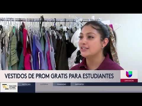 Prom Dress Giveaway segment on Univison 