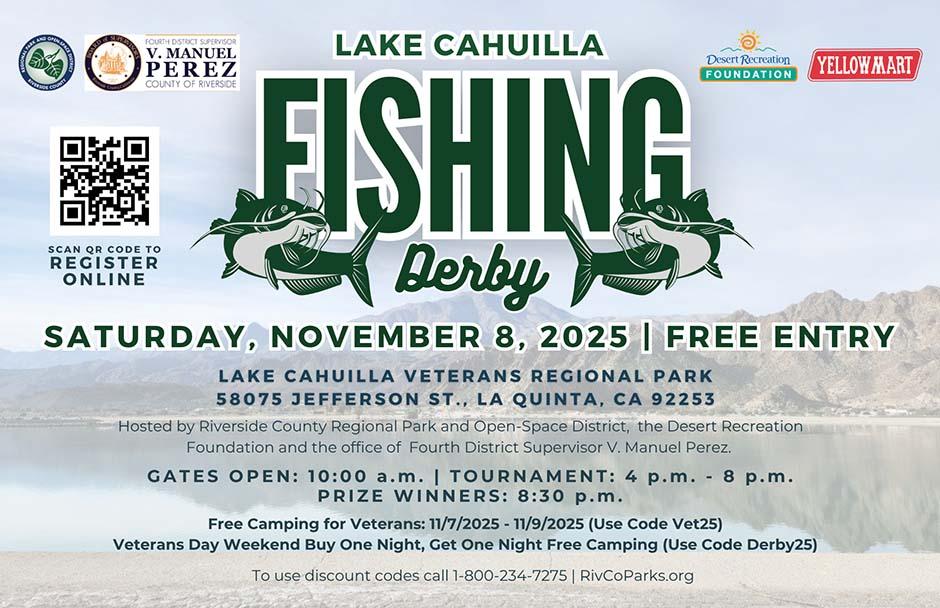 November 2025 - Lake Cahuilla Fishing Derby flyer