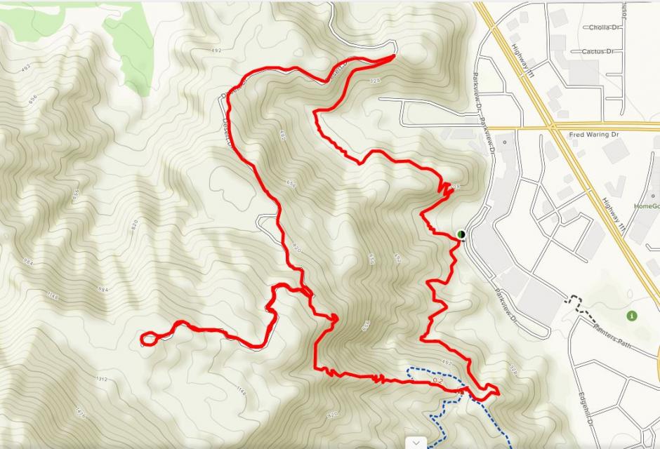 Image of map that  links to trail