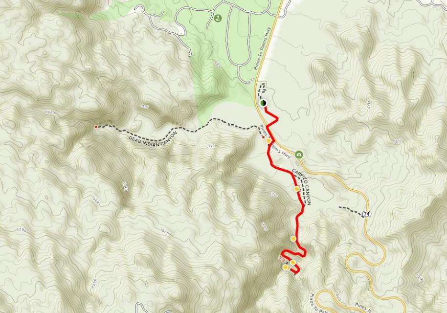 Image of map that  links to trail