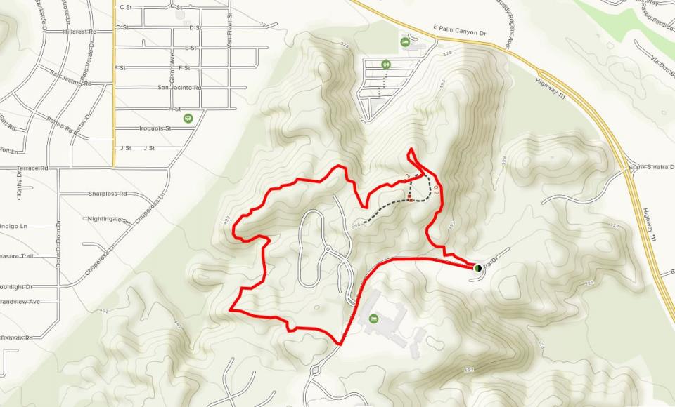 Image of map that  links to trail