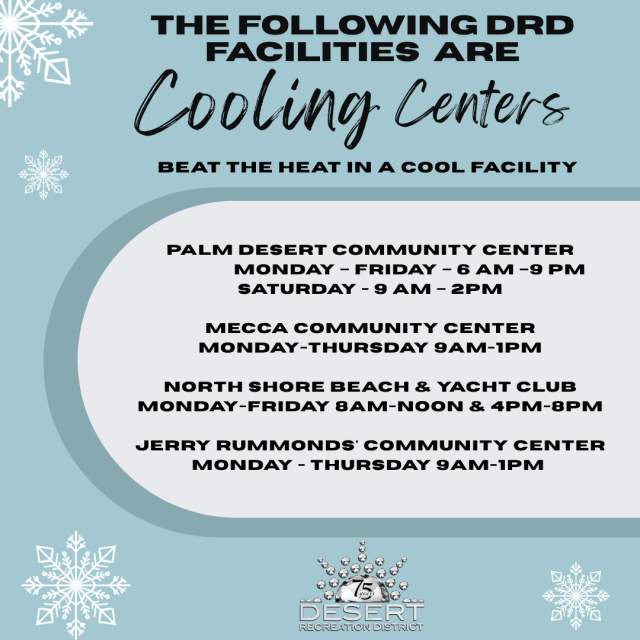 Cooling centers at Desert Recreation District