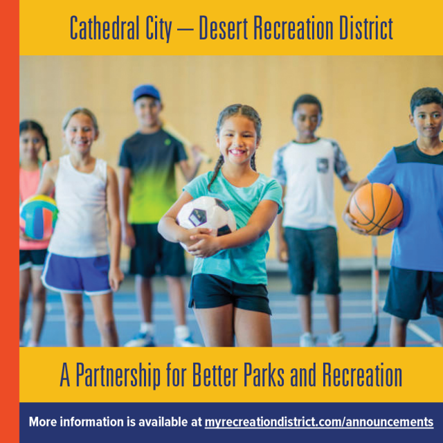 Cathedral City updates on parks & rec