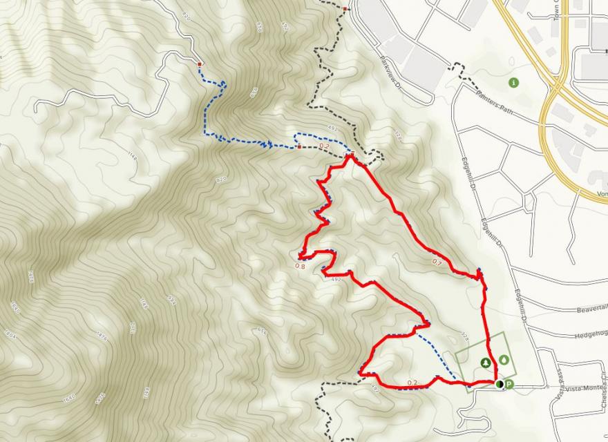 Image of map that  links to trail