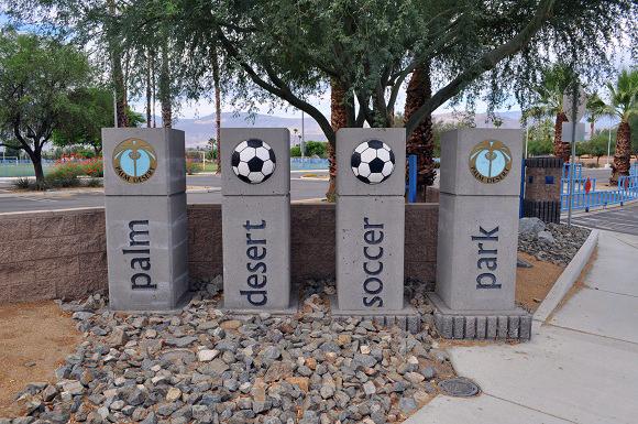 Soccer park entrance photo