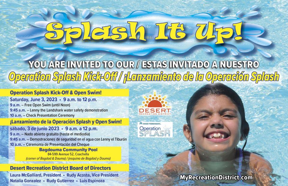 Image of postcard announcing Operation Splash Kick-off