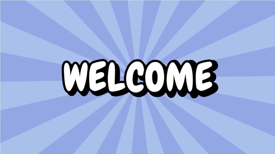 Welcome!