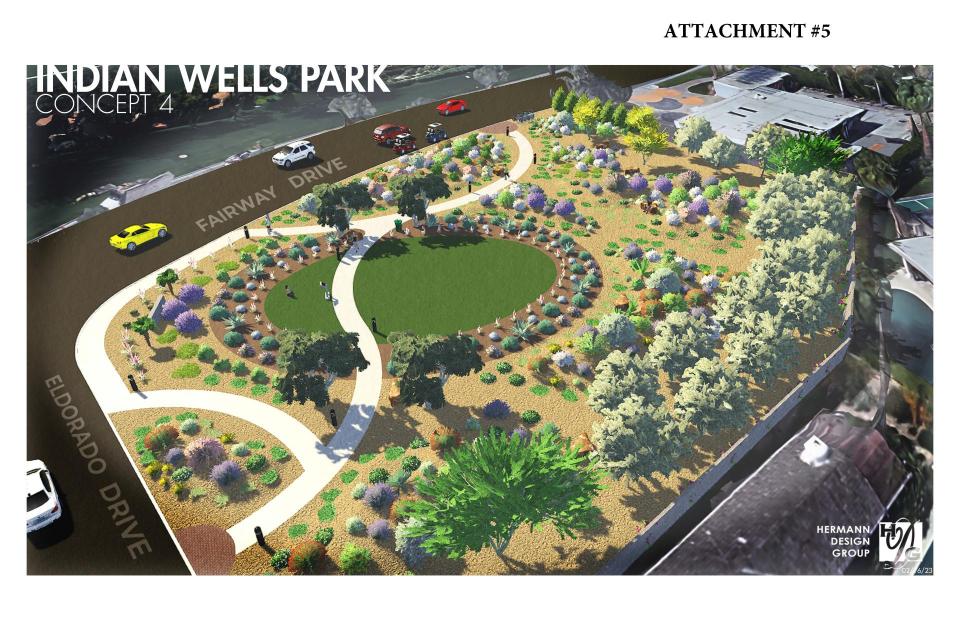 Rendering of Fairway Park in Indian Wells - Design Concept