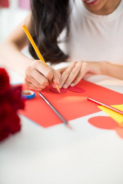 Girl coloring