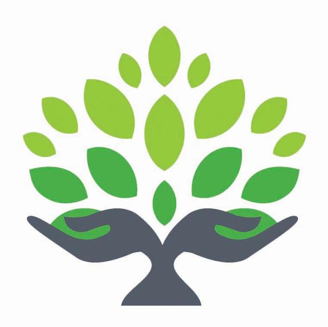 hand tree nature wellness health symbol icon