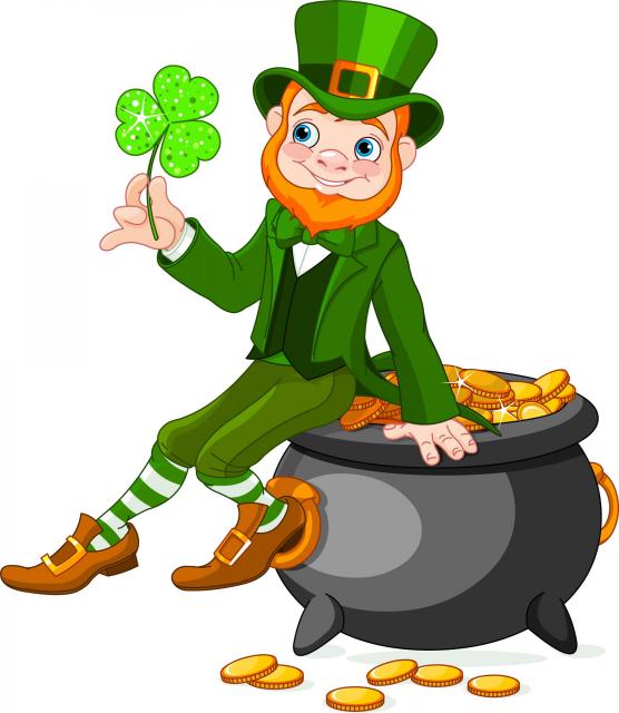 Animated drawing St. Patrick's Day leprecheun