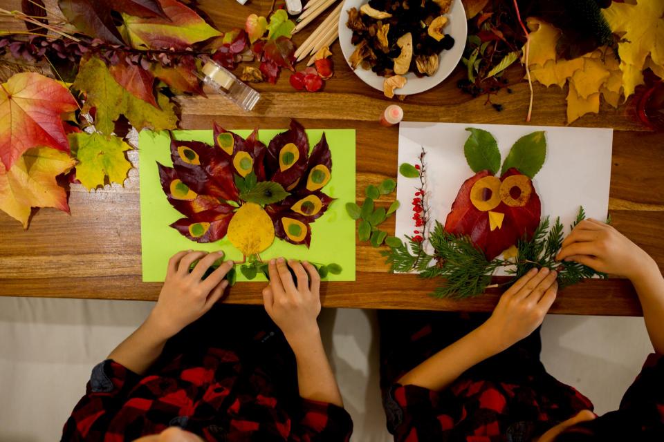 Thanksgiving themed arts and crafts of turkeys
