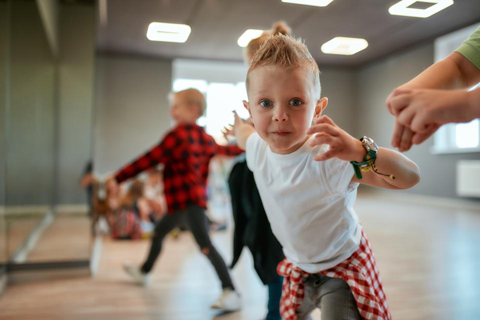 Kids in a dance class