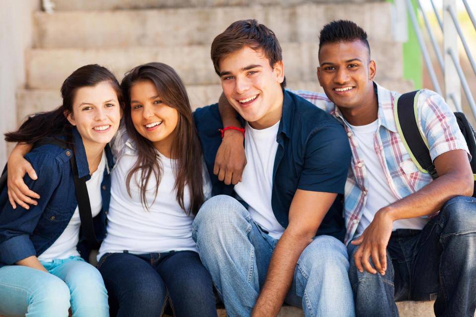 Group of teens