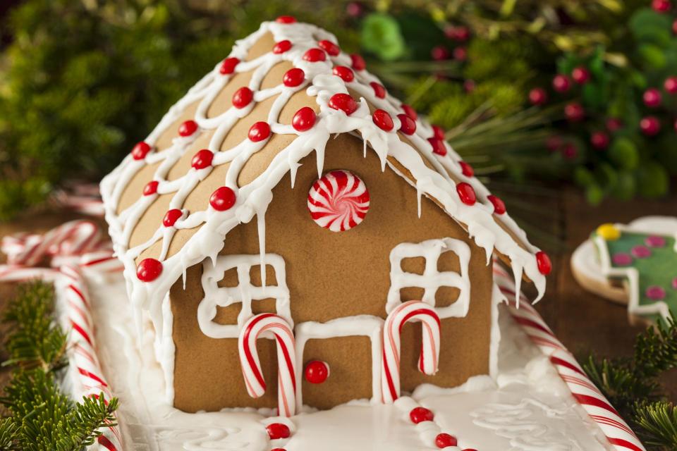 Handmade gingerbread house