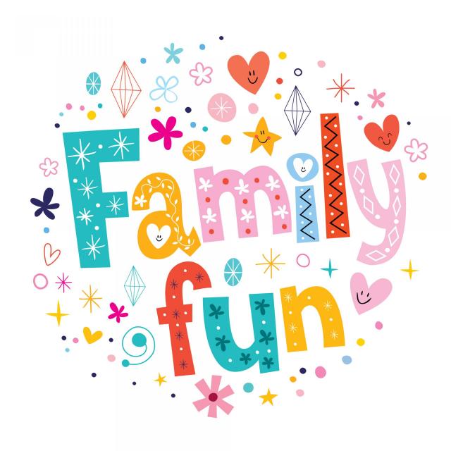 Graphic showing the words FAMILY FUN