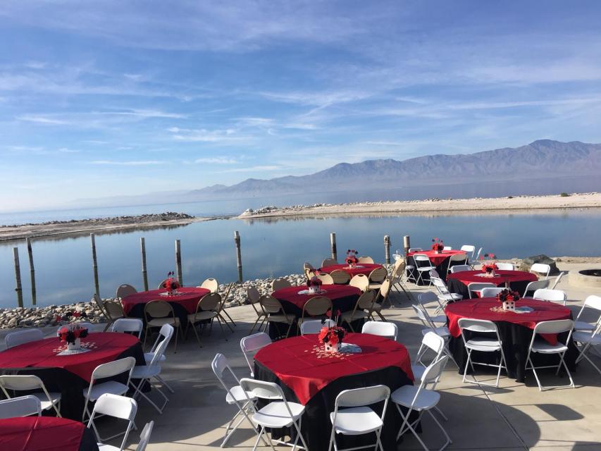Celebration outside near the water at our North Shore Location 