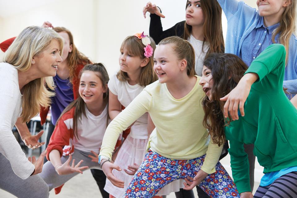 Kids playing during day camp