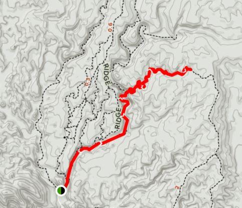 Map of Painted Canyon Hiking Trail